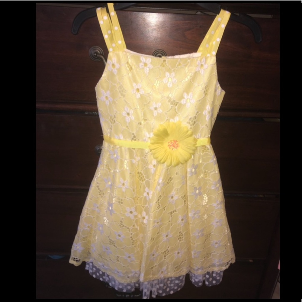 Sunshine yellow girls dress
